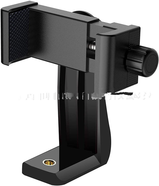 Compatible with Apple, Mobile Phone Clip Tripod Pan Tilt Transfer Self Timer Live Broadcast Bracket Fixing Clip