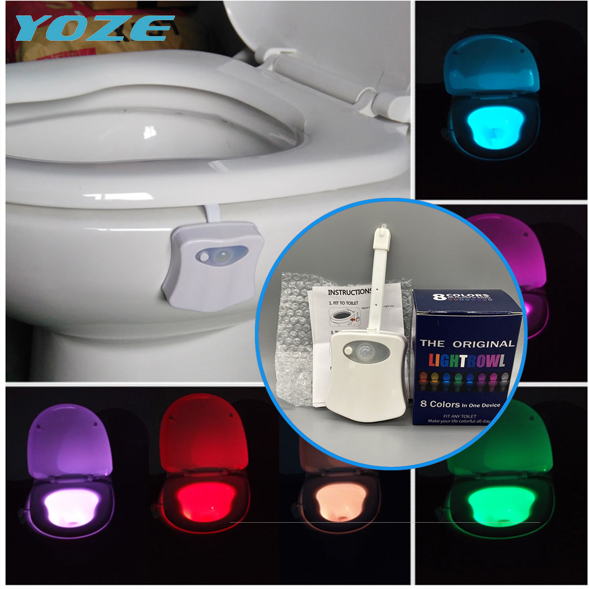 Toilet Induction LED Night Light