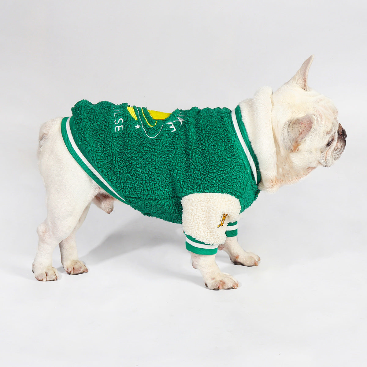 Pet Clothing Dog Clothes Winter Plus Velvet Thick Method Dou Pug Dog Winter Baseball Suit Coat Warm Fashion Brand