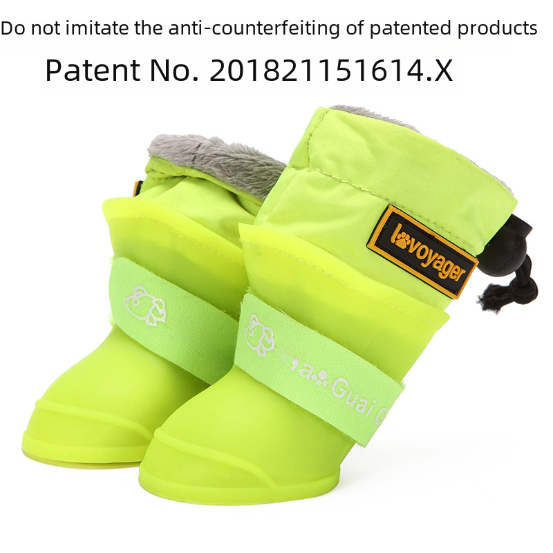 Dog Shoes Silicone Rain Boots Teddy Bear Small Dog Foot Cover Rain Boots Pet Waterproof Non-slip Non-slip